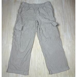 ASOS Design Cargo Corduroy Pull On Wide Leg Stretch Casual Trouser Pants 14